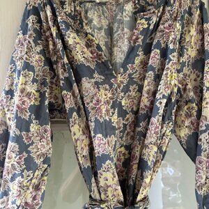The Great Pampas Dress Indigo Floral Size 2